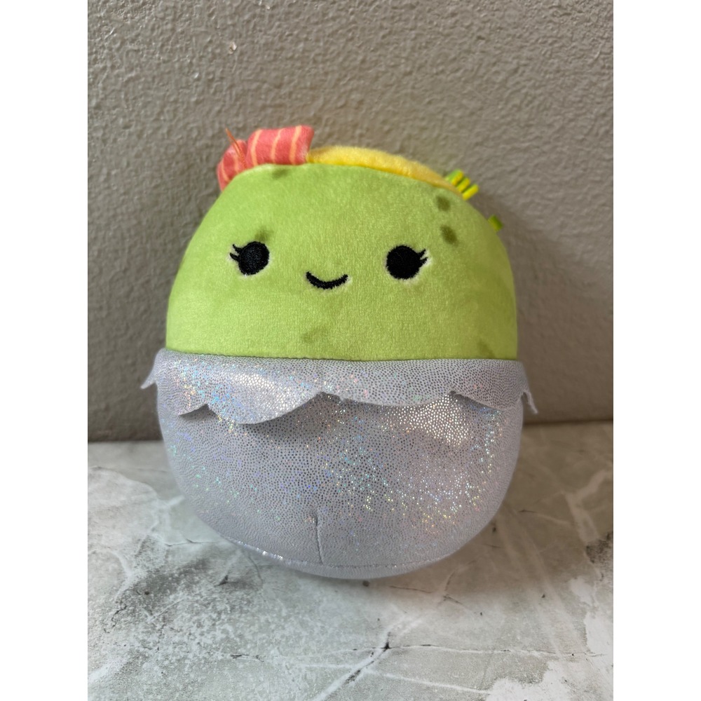 Squishmallows 5 Inch Ankara Breakfast Burrito Green Plush Glitter Base